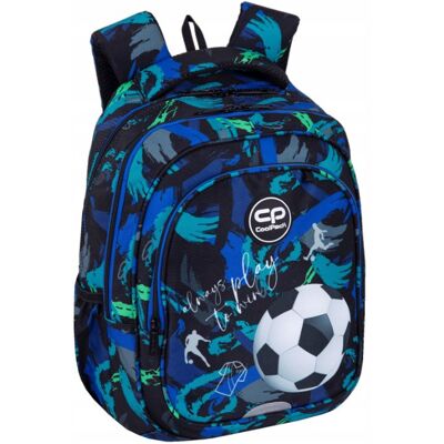 Plecak Coolpack szkolny 3-kom Fast Football Navy Piłka Nożna 1-3k Plecak Coolpack szkolny 3-kom Fast Football Navy Piłka Nożna 1-3k