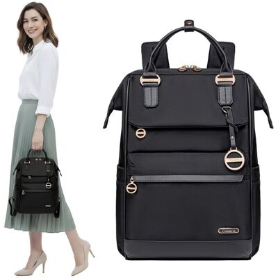 wowbag Plecak damski miejski czarny szkolny dla dziewczyny na studia do pracy wowbag Plecak damski miejski czarny szkolny dla dziewczyny na studia do pracy