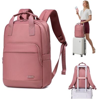 wowbag Plecak damski modny różowy cabin size bagaż podręczny do pracy na studia wowbag Plecak damski modny różowy cabin size bagaż podręczny do pracy na studia