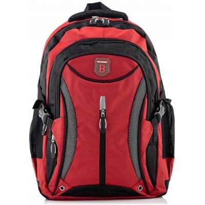 Plecak do Pracy Męski Czerwony Duży A4 Sportowy Wodoodporny Bag Street 67R Plecak do Pracy Męski Czerwony Duży A4 Sportowy Wodoodporny Bag Street 67R