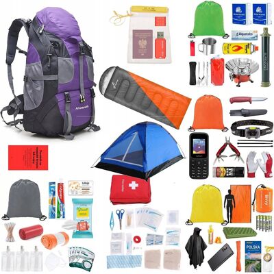 Inny producent Plecak Ewakuacyjny Z Wyposażeniem Zestaw Wszystko Co Potrzeba / Readypack X2 / Fioletowy Inny producent Plecak Ewakuacyjny Z Wyposażeniem Zestaw Wszystko Co Potrzeba / Readypack X2 / Fioletowy