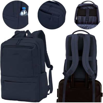 Plecak kabinowy podróżny WINGS Cabin Backpack 20L 43x30x17 cm, na laptop 15,6”, pas na walizkę, poliester 210D Plecak kabinowy podróżny WINGS Cabin Backpack 20L 43x30x17 cm, na laptop 15,6”, pas na walizkę, poliester 210D