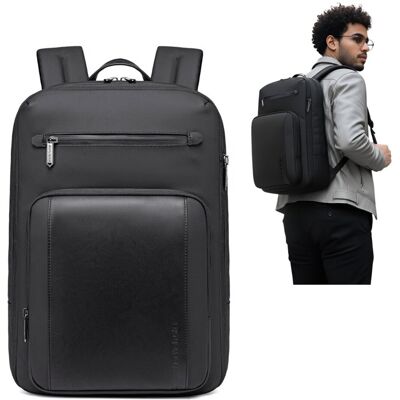 wowbag Plecak męski elegancki czarny rozszerzane komory 40X30X20 do samolotu wowbag Plecak męski elegancki czarny rozszerzane komory 40X30X20 do samolotu