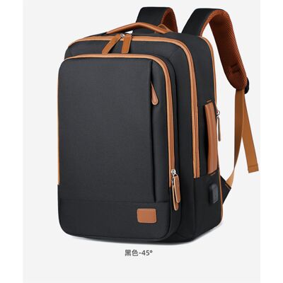 3K Plecak męski na laptopa wodoodporny czarny elegancki 3K Plecak męski na laptopa wodoodporny czarny elegancki