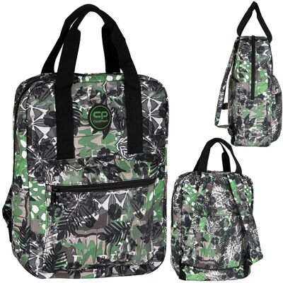 Patio Plecak szkolny dla dziewczynki, liście, szary, Blis Diane F058752 CoolPack Patio Plecak szkolny dla dziewczynki, liście, szary, Blis Diane F058752 CoolPack