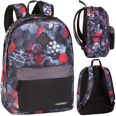 Plecak szkolny dla chłopca, geometryczny, szary, Scout Like a Ball E96526 CoolPack Plecak szkolny dla chłopca, geometryczny, szary, Scout Like a Ball E96526 CoolPack
