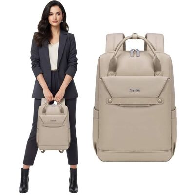 wowbag Plecak miejski damski beżowy modny stylowy do pracy dla dziewczyny wowbag Plecak miejski damski beżowy modny stylowy do pracy dla dziewczyny