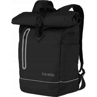 Plecak Miejski Travelite Basics Rollup 19l Czarny Plecak Miejski Travelite Basics Rollup 19l Czarny