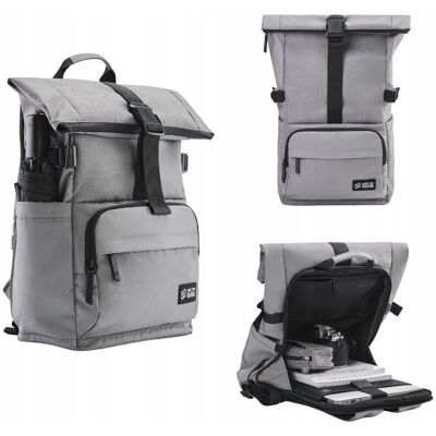 Inny producent Plecak NINETYGO Urban Classic szary 18,6L pojemny wodoodporny na laptopa Inny producent Plecak NINETYGO Urban Classic szary 18,6L pojemny wodoodporny na laptopa