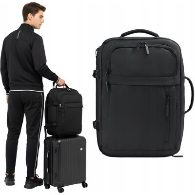 wowbag Plecak podróżny do samolotu 50x33x20 czarny, kabinowy Ryanair Wizz Air Lot wowbag Plecak podróżny do samolotu 50x33x20 czarny, kabinowy Ryanair Wizz Air Lot