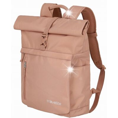 Inny producent Plecak rolowany Travelite Basics Różowy Inny producent Plecak rolowany Travelite Basics Różowy