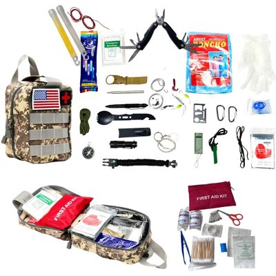 Tadekmark Plecak SOS Survival + Apteczka Taktyczna Zestaw Przetrwania 45w1 Kamuflaż Tadekmark Plecak SOS Survival + Apteczka Taktyczna Zestaw Przetrwania 45w1 Kamuflaż