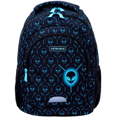 Plecak szkolny dla chłopca Astrabag Neon Kosmos UFO klasa 4-8 Plecak szkolny dla chłopca Astrabag Neon Kosmos UFO klasa 4-8
