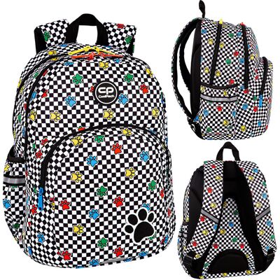 Patio Plecak szkolny dla dzieci, Smiley, biały, CoolPack Patio Plecak szkolny dla dzieci, Smiley, biały, CoolPack