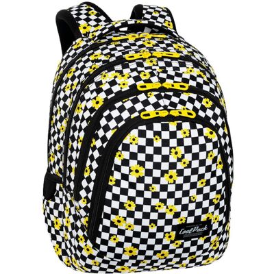 Patio Plecak szkolny dla chłopca CoolPack Smiley kratka biały Patio Plecak szkolny dla chłopca CoolPack Smiley kratka biały