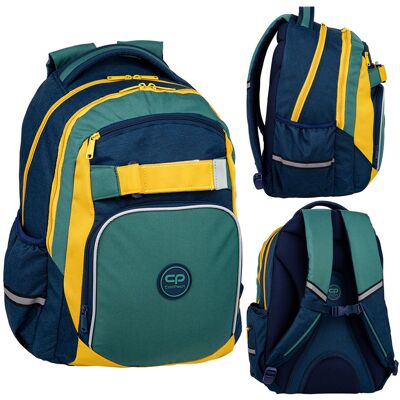 Patio Plecak szkolny dla chłopca, gładki, zielony, CoolPack Patio Plecak szkolny dla chłopca, gładki, zielony, CoolPack