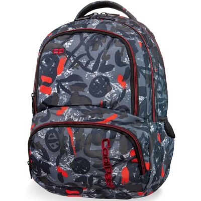 Plecak szkolny dla chłopca i dziewczynki ciemnoszary CoolPack trzykomorowy Plecak szkolny dla chłopca i dziewczynki ciemnoszary CoolPack trzykomorowy