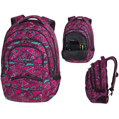 Plecak Szkolny Dla Dziewczynki, Abstrakcja, Różowy, Coolpack Plecak Szkolny Dla Dziewczynki, Abstrakcja, Różowy, Coolpack