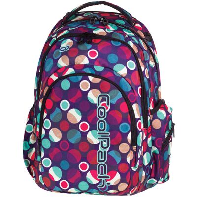 Paso Plecak szkolny dla dziewczynki, kropki, granatowy, CoolPack Paso Plecak szkolny dla dziewczynki, kropki, granatowy, CoolPack