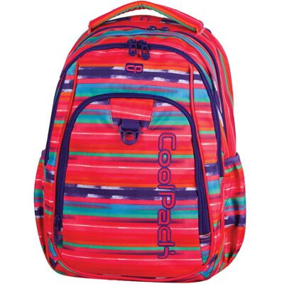 Plecak szkolny dla dzieci, pasy, czerwony, CoolPack Plecak szkolny dla dzieci, pasy, czerwony, CoolPack