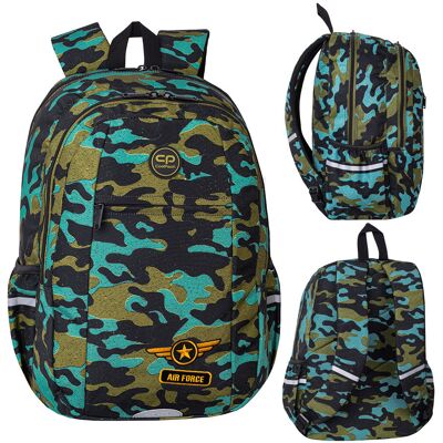 Patio Plecak szkolny dla chłopca, moro, czerwony, CoolPack Patio Plecak szkolny dla chłopca, moro, czerwony, CoolPack