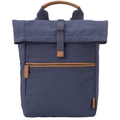 Plecak Fresk Nightshadow Blue - Wykonany z recyklingowanej bawełny, Zamek rolltop, Regulowane paski Plecak Fresk Nightshadow Blue - Wykonany z recyklingowanej bawełny, Zamek rolltop, Regulowane paski