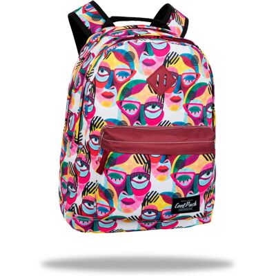 Plecak szkolny dla dziewczynki, sztuka, czerwony, Patio CoolPack Plecak szkolny dla dziewczynki, sztuka, czerwony, Patio CoolPack