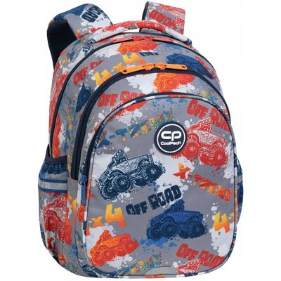 Plecak szkolny dla chłopca, samochody, szary, Patio CoolPack Plecak szkolny dla chłopca, samochody, szary, Patio CoolPack