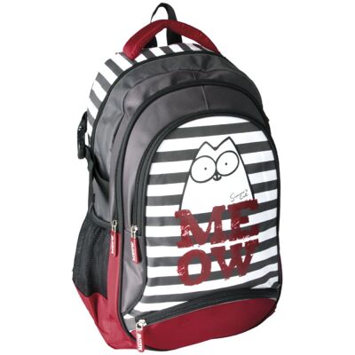 Astra Plecak szkolny dla dziewczynki, Kot Simona, grafitowy, Simon's Cat Astra Plecak szkolny dla dziewczynki, Kot Simona, grafitowy, Simon's Cat