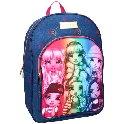 Plecak szkolny dla dziewczynki, Rainbow High, niebieski, Vadobag Plecak szkolny dla dziewczynki, Rainbow High, niebieski, Vadobag