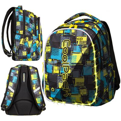 Plecak Szkolny Dla Chłopca, Kratka, Czarny, Coolpack Plecak Szkolny Dla Chłopca, Kratka, Czarny, Coolpack