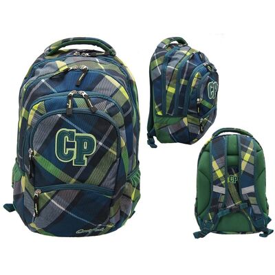Paso,COOLPACK Plecak szkolny dla chłopca, kratka, zielony, CoolPack Paso,COOLPACK Plecak szkolny dla chłopca, kratka, zielony, CoolPack
