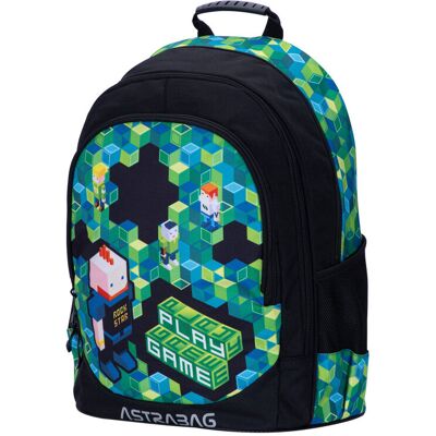 Plecak szkolny dla chłopca, zielony, AB340, ASTRABAG Plecak szkolny dla chłopca, zielony, AB340, ASTRABAG