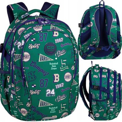 Patio Plecak szkolny dla dzieci Coolpack Factor American Retro sport zielony Patio Plecak szkolny dla dzieci Coolpack Factor American Retro sport zielony