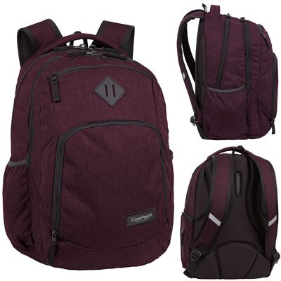 Patio Plecak szkolny dla dzieci, gładki, czerwony, CoolPack Patio Plecak szkolny dla dzieci, gładki, czerwony, CoolPack