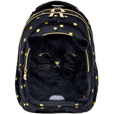 Plecak szkolny dla dziewczynki Astrabag Fluffy Kitty Black AB330 kotki klasa 1-3 Plecak szkolny dla dziewczynki Astrabag Fluffy Kitty Black AB330 kotki klasa 1-3
