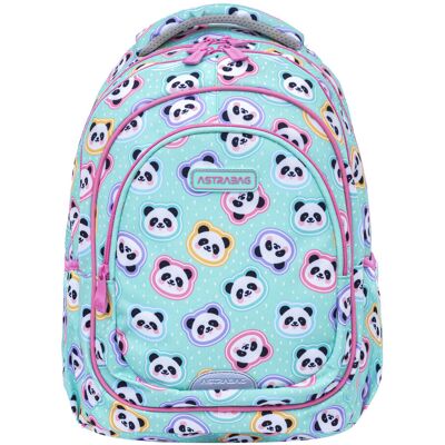 Plecak szkolny dla dziewczynki Astrabag Minty Pandas panda miętowy klasa 1-3 Plecak szkolny dla dziewczynki Astrabag Minty Pandas panda miętowy klasa 1-3