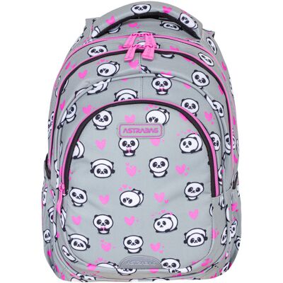 Plecak szkolny dla dziewczynki Astrabag Panda AB330 klasa 1-3 Plecak szkolny dla dziewczynki Astrabag Panda AB330 klasa 1-3