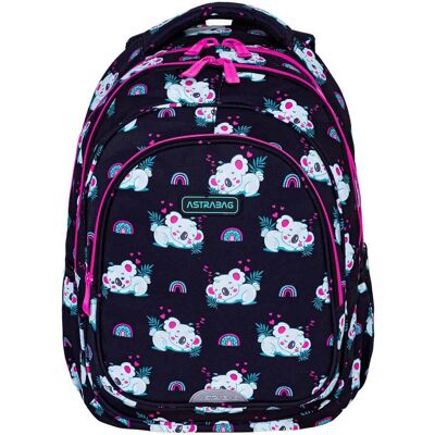 Plecak szkolny dla dziewczynki w koale Astrabag Sleepy Koala AB300 klasa 4-8 Plecak szkolny dla dziewczynki w koale Astrabag Sleepy Koala AB300 klasa 4-8