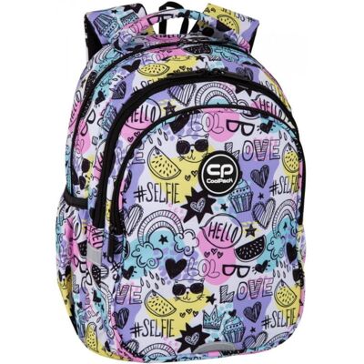 Patio Plecak Szkolny Dla Dziewczynki Coolpack Jerry Mood, Fioletowy, Klasa 1-3 Patio Plecak Szkolny Dla Dziewczynki Coolpack Jerry Mood, Fioletowy, Klasa 1-3