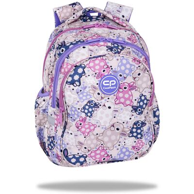 Patio Plecak szkolny dla dziewczynki CoolPack White Bunny królik fioletowy Patio Plecak szkolny dla dziewczynki CoolPack White Bunny królik fioletowy