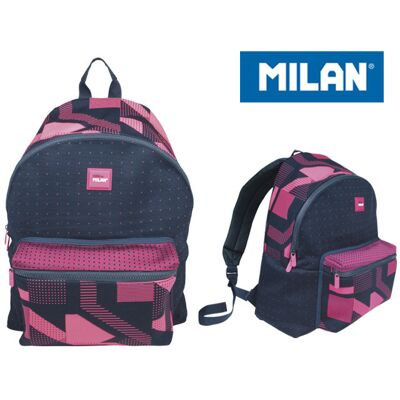 Plecak Szkolny Dla Dziewczynki Różowy Milan Jednokomorowy Plecak Szkolny Dla Dziewczynki Różowy Milan Jednokomorowy