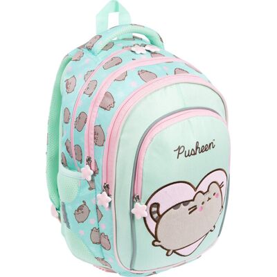 Plecak szkolny dla dziewczynki St.Majewski Pusheen The Cat Mint kot miętowy Plecak szkolny dla dziewczynki St.Majewski Pusheen The Cat Mint kot miętowy
