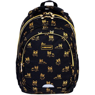 Astra Plecak szkolny dla dziewczynki w buldogi Head Golden Frenchie AB300 klasa 4-8 Astra Plecak szkolny dla dziewczynki w buldogi Head Golden Frenchie AB300 klasa 4-8