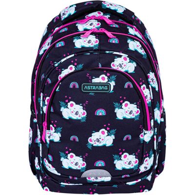 Plecak szkolny dla dziewczynki w koale Astrabag Sleepy Koala klasa 1-3 Plecak szkolny dla dziewczynki w koale Astrabag Sleepy Koala klasa 1-3