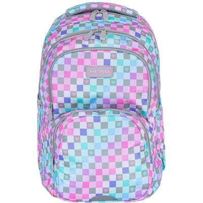 Astra Plecak szkolny dla dziewczynki w kratkę Head Checkered Hearts AB200 klasa 4-8 Astra Plecak szkolny dla dziewczynki w kratkę Head Checkered Hearts AB200 klasa 4-8