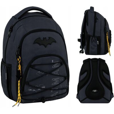 Plecak szkolny młodzieżowy dla chłopca 9-12 lat święcący szary Batman Kite Plecak szkolny młodzieżowy dla chłopca 9-12 lat święcący szary Batman Kite