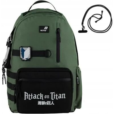 Plecak Szkolny Młodzieżowy Dla Chłopców Attack On Titan Zielony Kite Plecak Szkolny Młodzieżowy Dla Chłopców Attack On Titan Zielony Kite