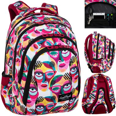 Patio Plecak szkolny dla dziewczynki, sztuka, różowy, Drafter CoolPack Patio Plecak szkolny dla dziewczynki, sztuka, różowy, Drafter CoolPack