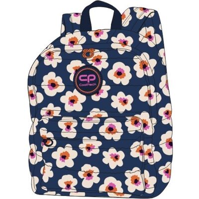 Plecak szkolny młodzieżowy granatowy w kwiatki Abby Flores Nina CoolPack Plecak szkolny młodzieżowy granatowy w kwiatki Abby Flores Nina CoolPack